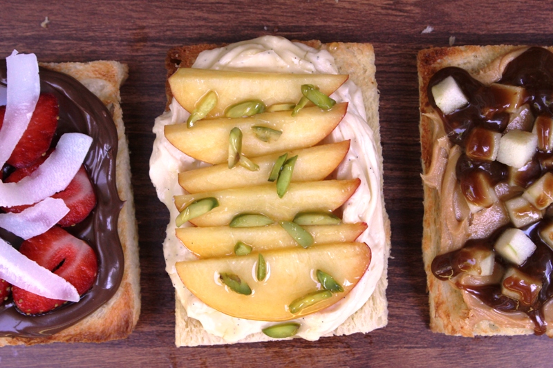 Peach Pistachio Cream Cheese Fairy Bread