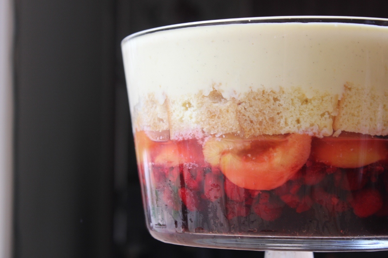 Peach Melba Trifle Recipe