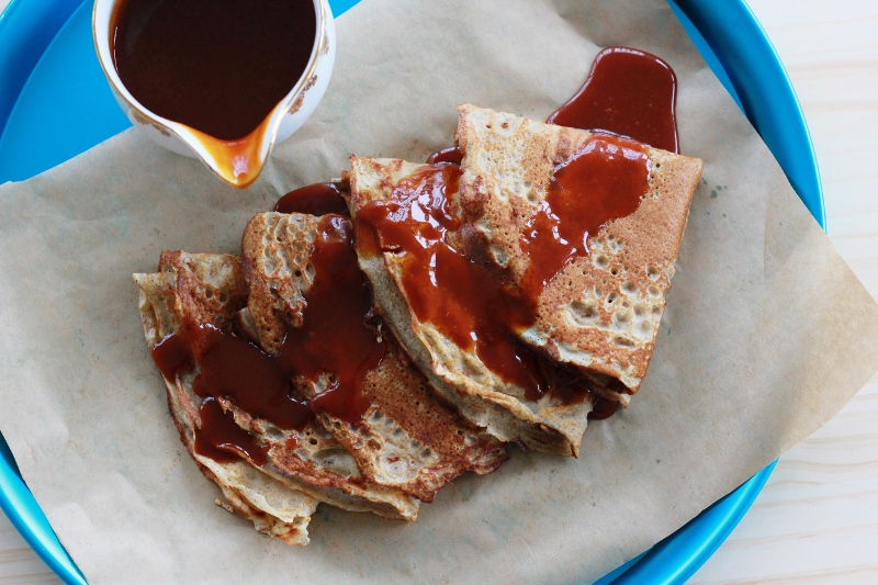 Buckwheat Crepes with Salted Caramel - The Sugar Hit