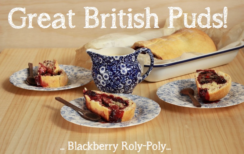 Blackberry Roly Poly Pudding Recipe // TheSugarHit.com