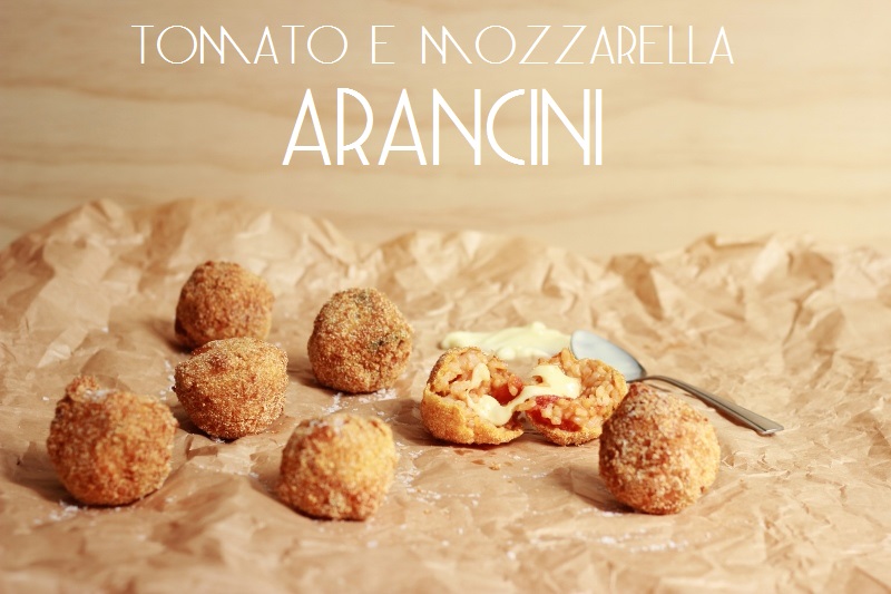 Tomato and Mozzarella Arancini // TheSugarHit.co