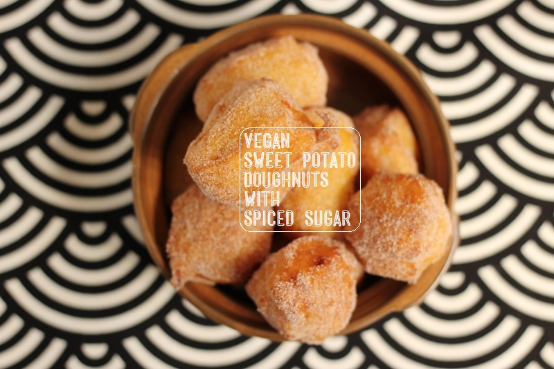 Vegan Sweet Potato Doughnuts with Spiced Sugar | TheSugarHit.com