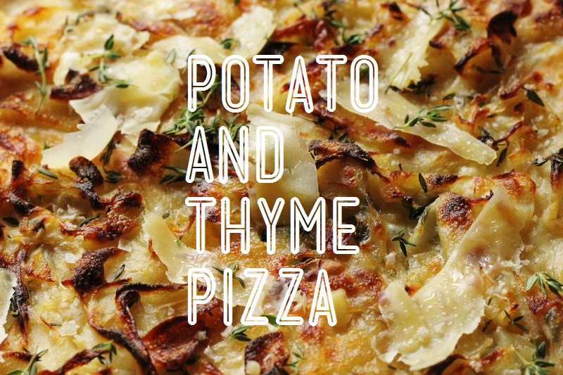 Potato and Thyme Pizza | TheSugarHit.com