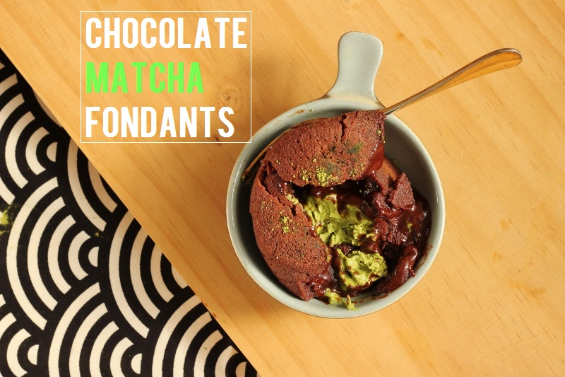 Chocolate Matcha Fondants | TheSugarHit.com