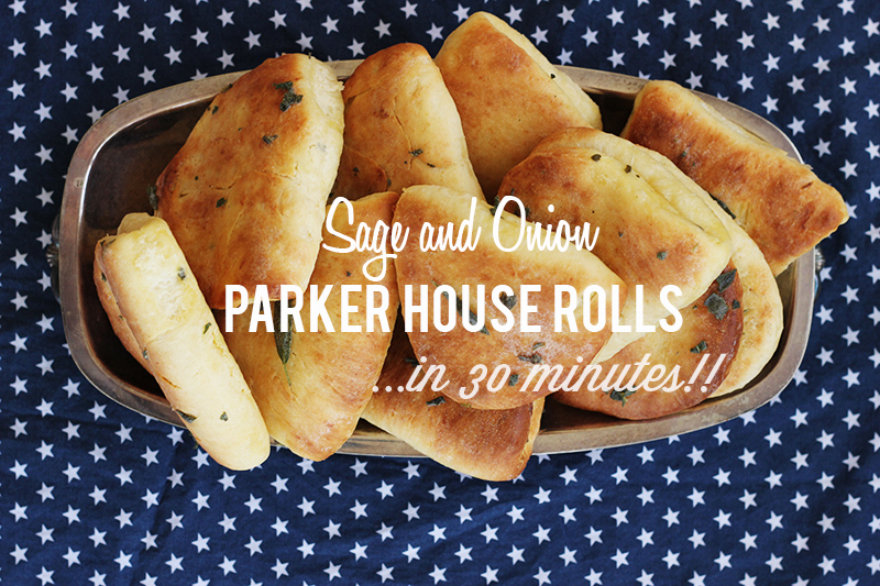 Sage & Onion Parker House Rolls | The Sugar HIt