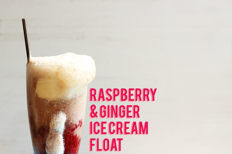 Raspberry and Ginger Ice Cream Float | The Sugar Hit