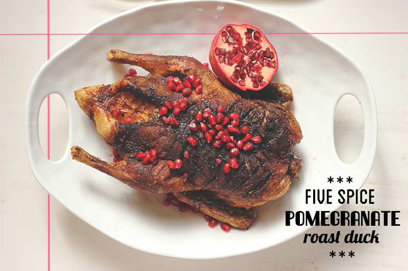 Five Spice Pomegranate Roast Duck | The Sugar Hit