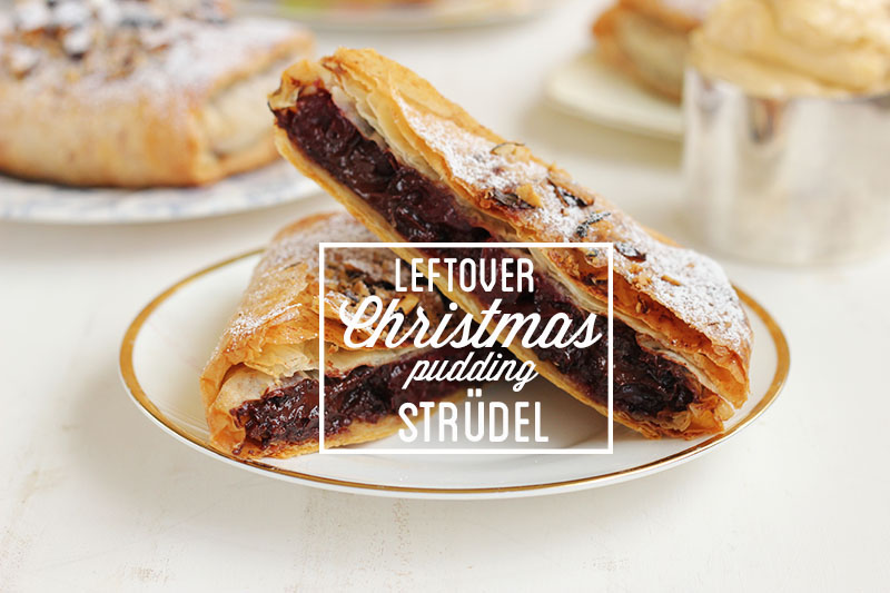 Leftover Christmas Pudding Strudel | The Sugar Hit