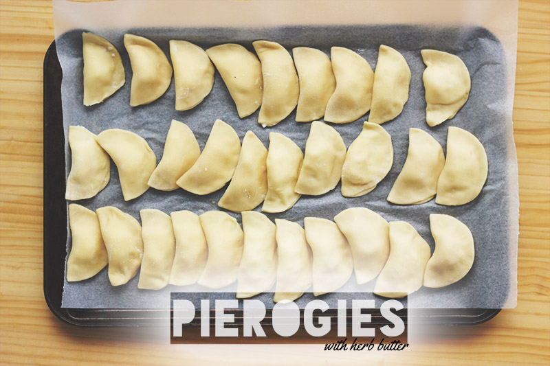 Pierogies with Herb Butter | The Sugar Hit