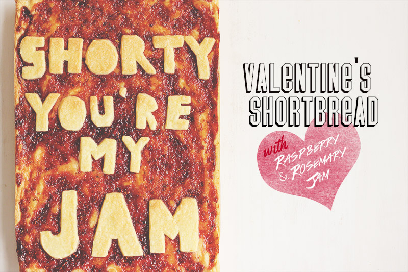 Valentine's Shortbread with Raspberry and Rosemary Jam! | The Sugar Hit