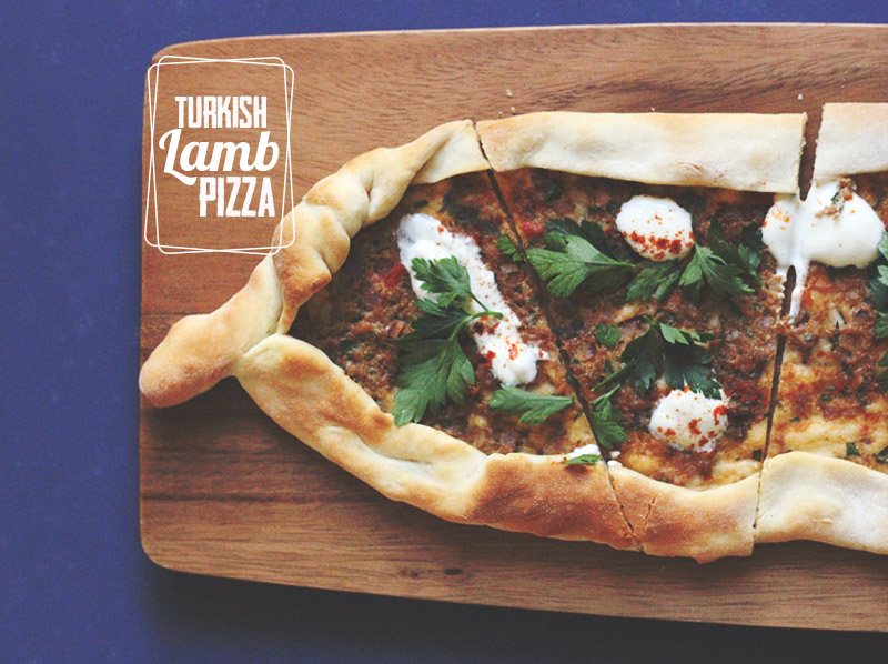 Turkish Lamb Pizza | The Sugar Hit