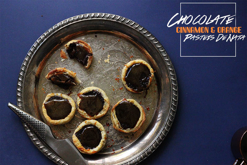 Chocolate and Cinnamon Pasteis De Nata | The Sugar Hit