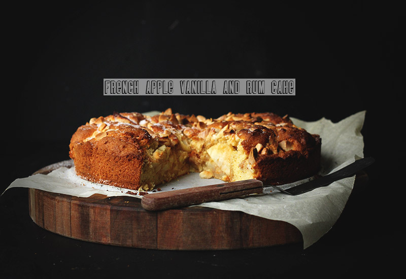 French Apple Vanilla and Rum Cake | The Sugar Hit!