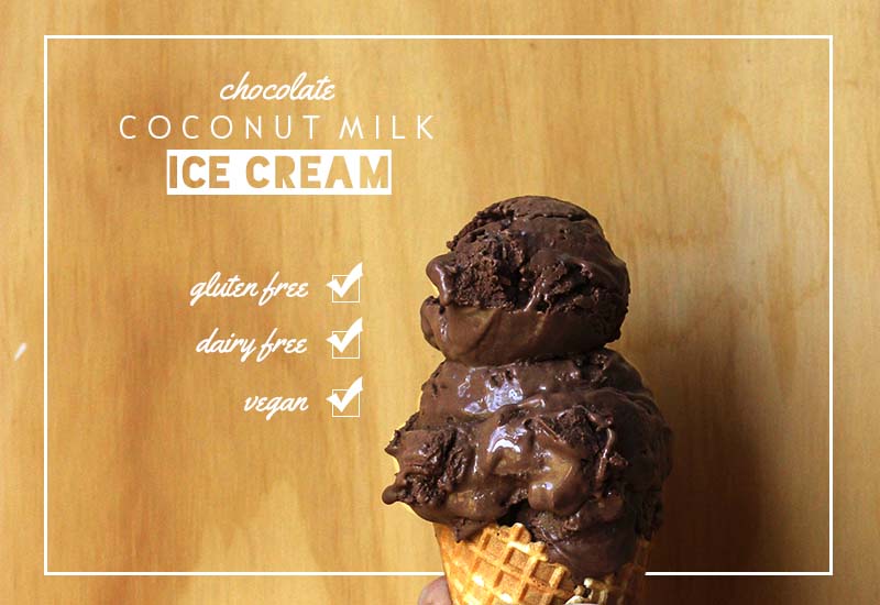 Chocolate Coconut Milk Ice Cream | The Sugar Hit