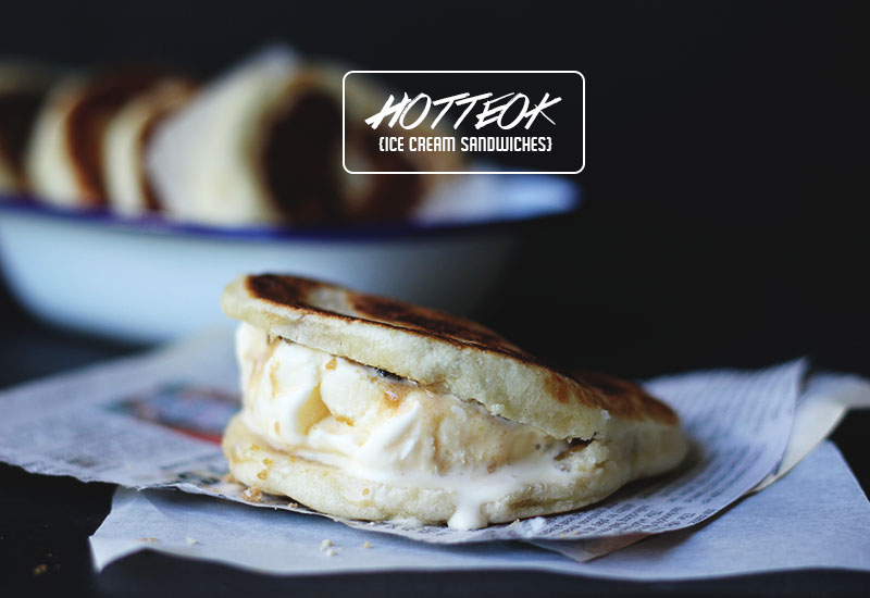 Hotteok (Korean Pancake) Ice Cream Sandwiches | The Sugar Hit!