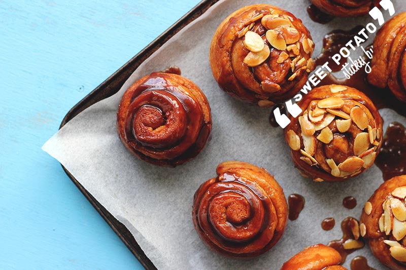 Sweet Potato Sticky Buns | The Sugar Hit