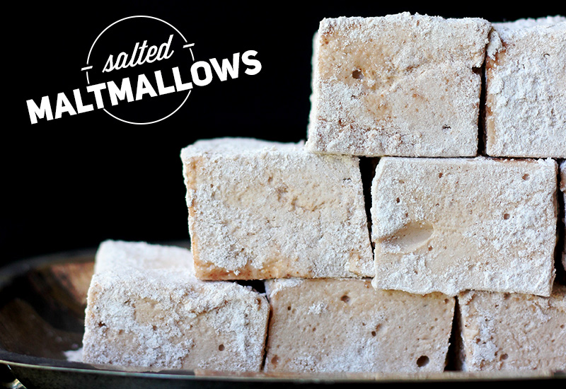 Salted Malt Marshmallows| The Sugar Hit