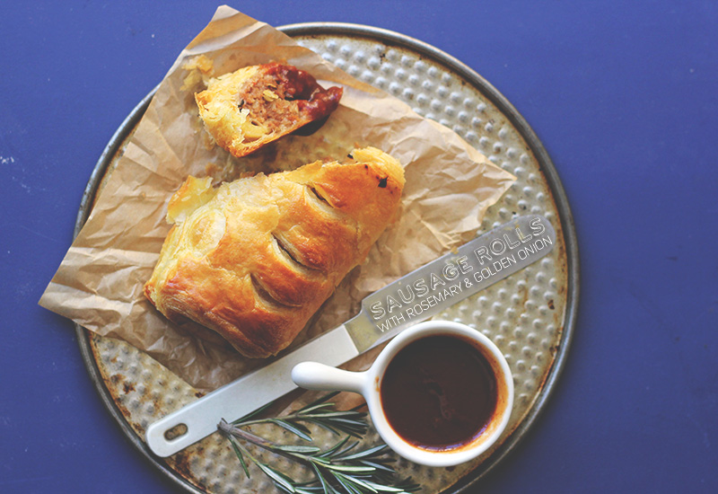 Sausage Rolls with Rosemary and Golden Onion {Street Food Monday} | The Sugar Hit