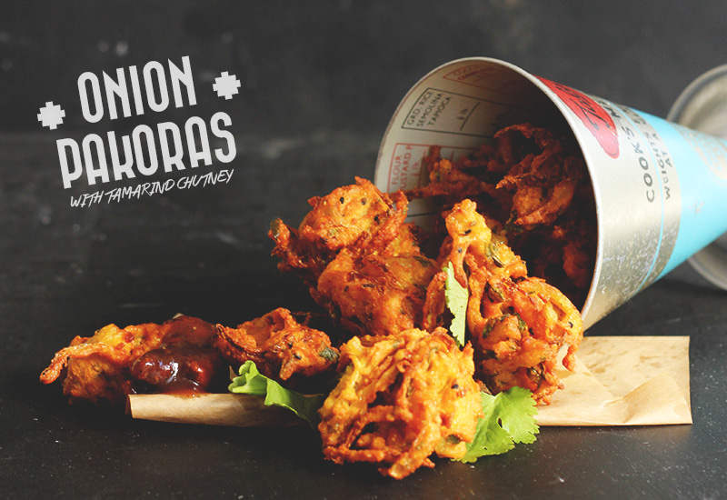 Onion Pakoras with Tamarind Chutney | The Sugar Hit