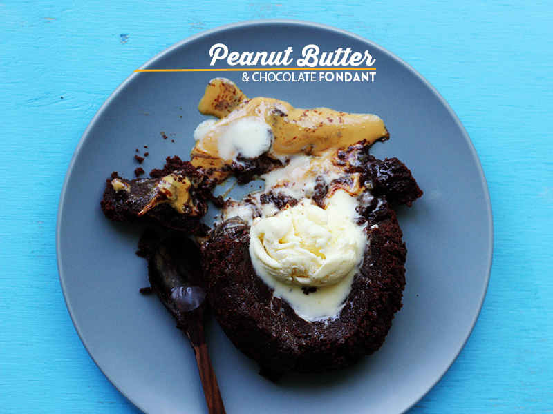 Peanut Butter Chocolate Fondant | The Sugar Hit