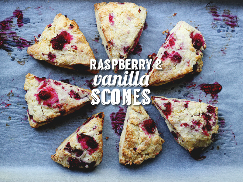 Raspberry and Vanilla Scones | The Sugar Hit