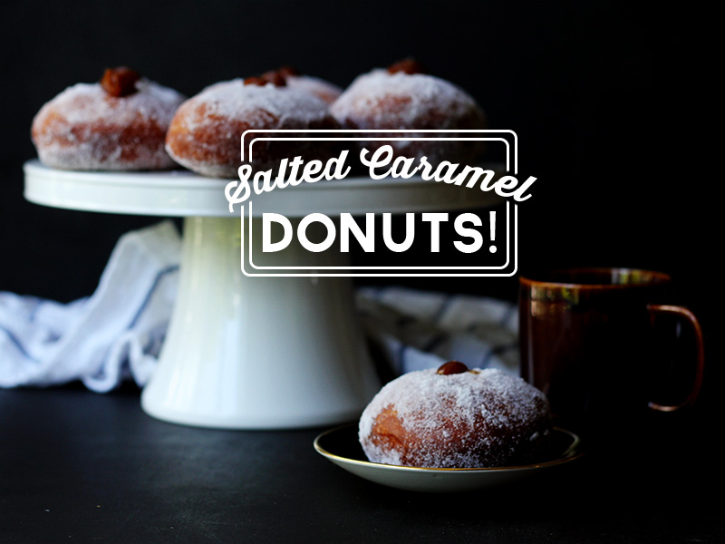 Salted Caramel Donuts // The Sugar Hit