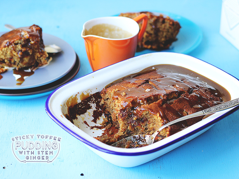 Sticky Toffee Pudding with Stem Ginger // The Sugar Hit