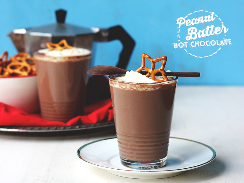 Peanut Butter Hot Chocolate // The Sugar Hit