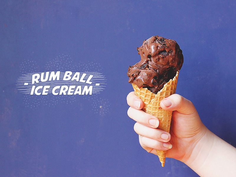 Rum Ball Ice Cream // The Sugar Hit