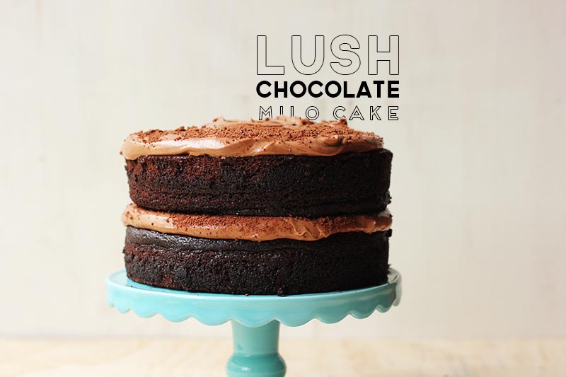 Lush Chocolate Milo Cake // The Sugar Hit