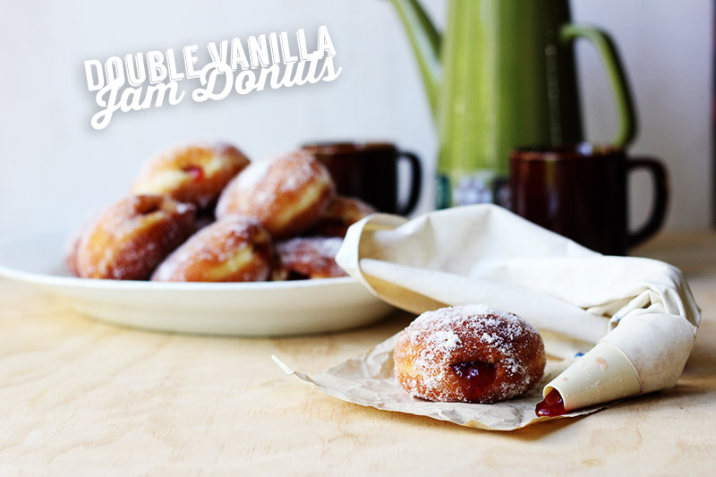 Double Vanilla Jam Donuts // The Sugar Hit