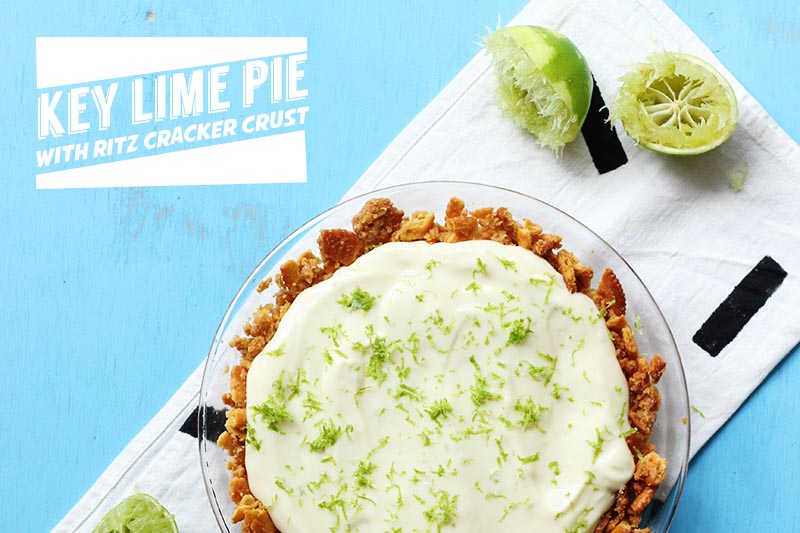 No Bake Key Lime Pie with Ritz Crust // The Sugar Hit