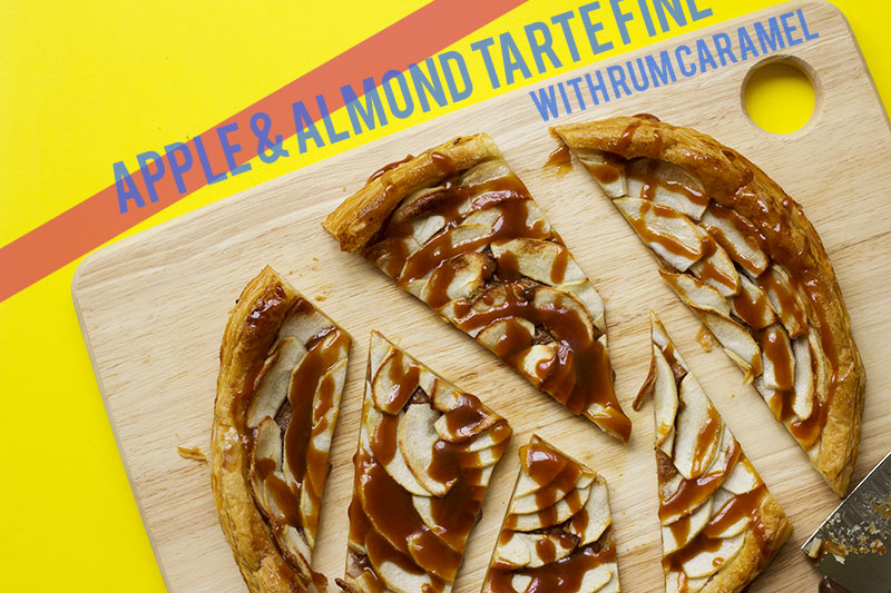 Almond & Apple Tarte Fine with Rum Caramel // The Sugar Hit