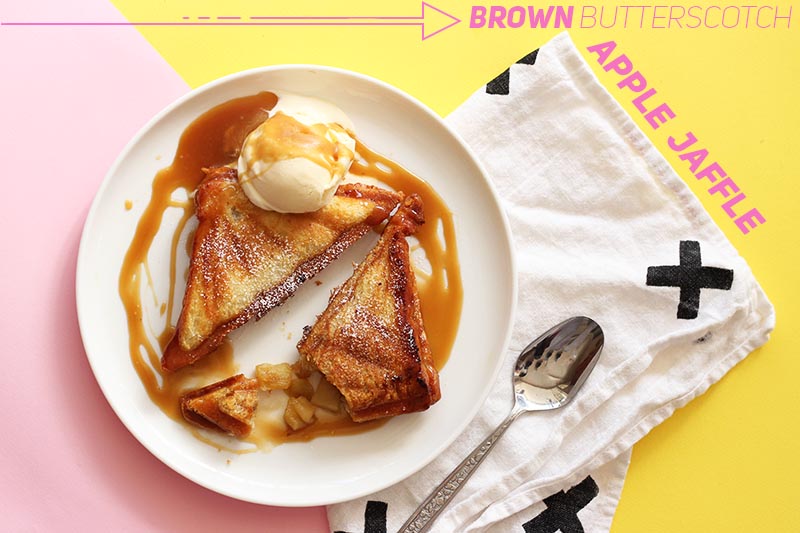 Brown Butterscotch Apple Jaffle // The Sugar Hit