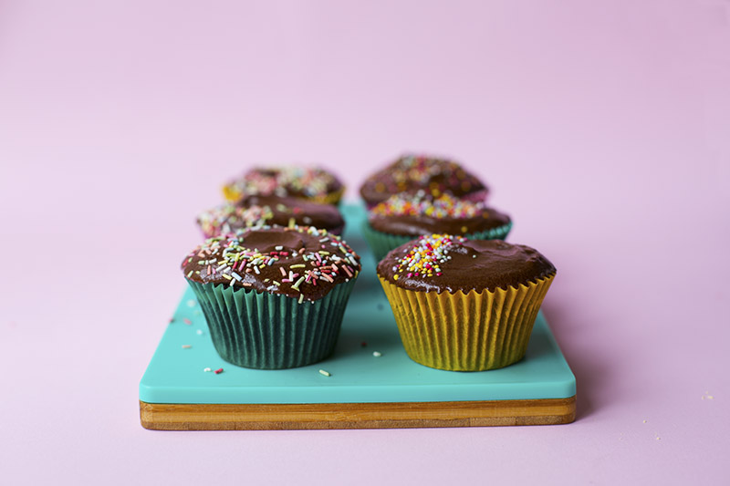 Chocolate Rye Cupcakes with Chocolate Pudding Frosting // The Sugar Hit