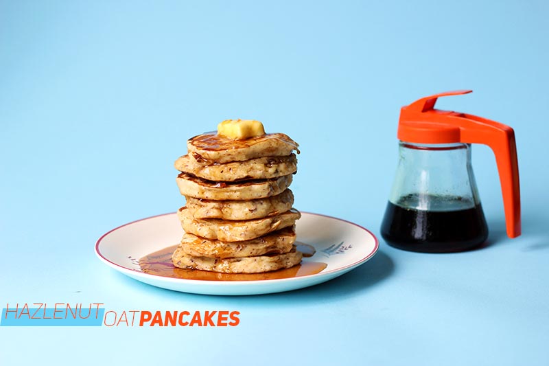 Hazelnut and Oat Pancakes // The Sugar Hit