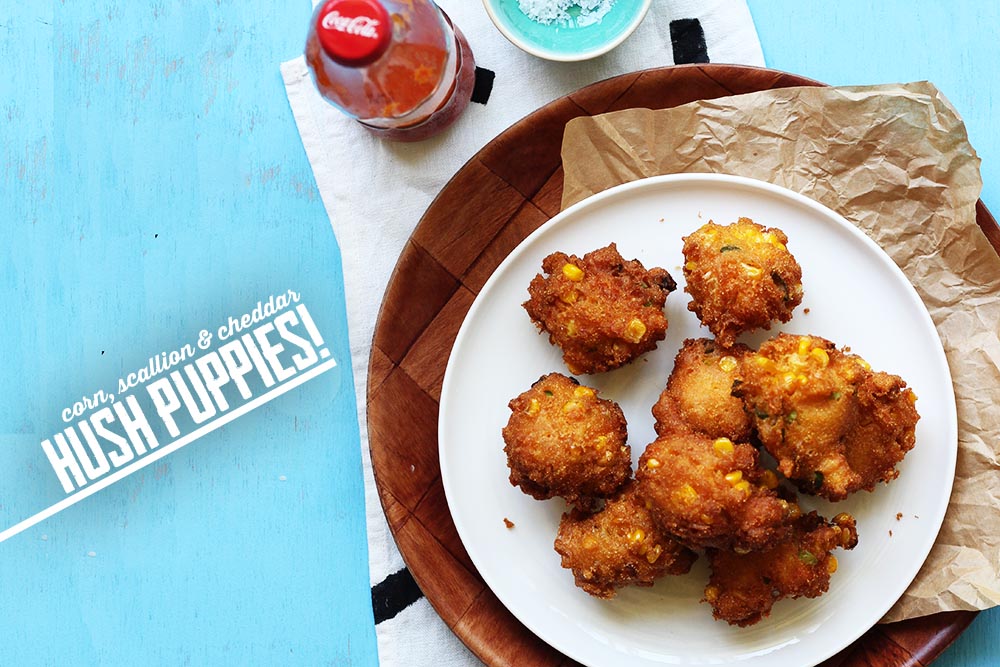 Hush Puppies with Corn and Scallions // The Sugar Hit