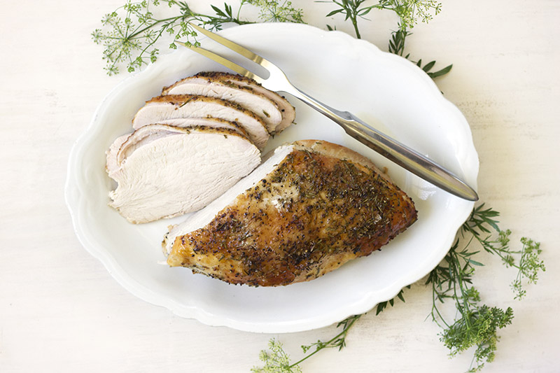 Lemon & Rosemary Roast Turkey Breast // The Sugar Hit