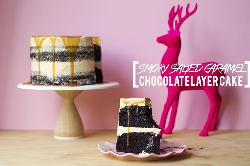 Smoky Salted Caramel Chocolate Layer Cake! // The Sugar Hit!
