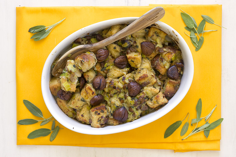 The Best Leek & Chestnut Stuffing // The Sugar Hit