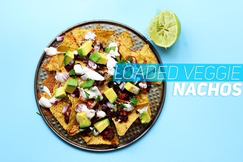 Loaded Veggie Nachos // The Sugar Hit