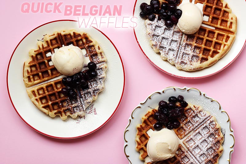 Quick Belgian Waffles // The Sugar Hit