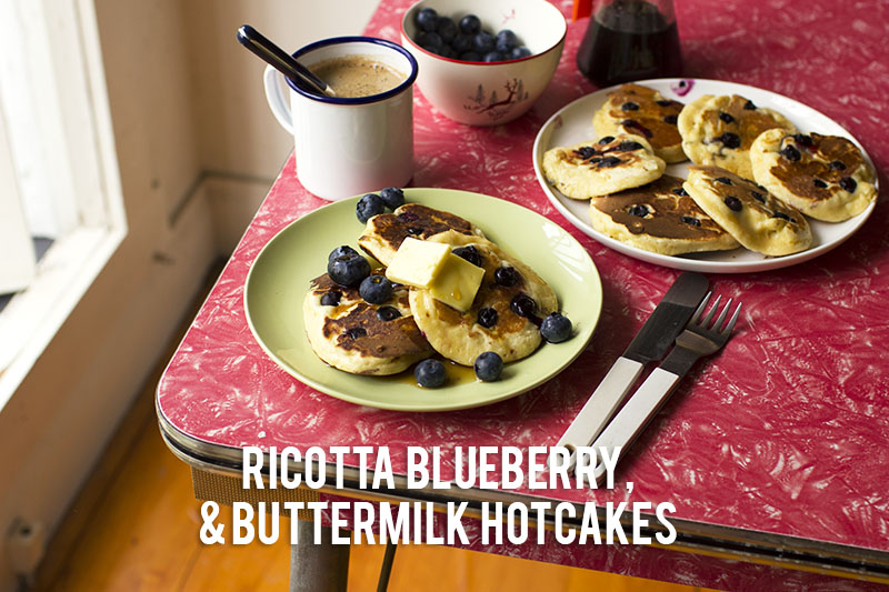 Ricotta Blueberry & Buttermilk Hotcakes // The Sugar Hit