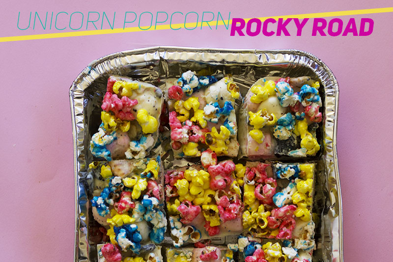 Unicorn Popcorn Rocky Road // The Sugar Hit