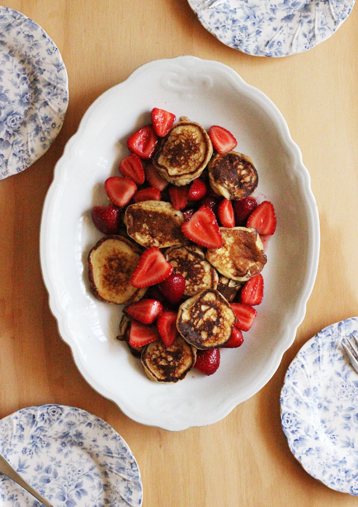 Sweet Ricotta Fritters with Rosescented Strawberries The Sugar Hit