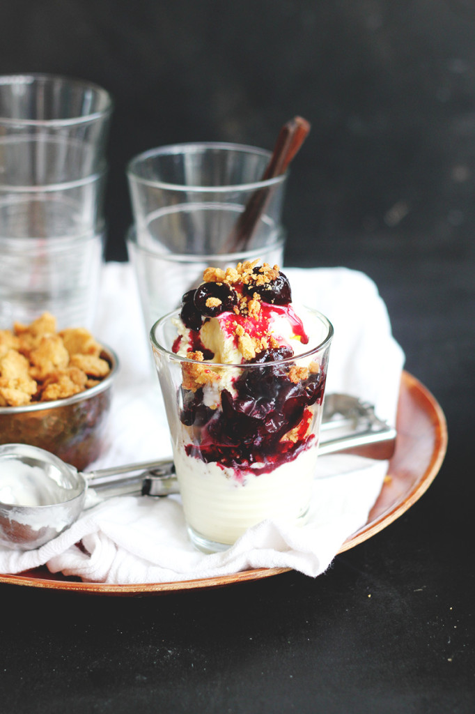 Cherry & Mascarpone Cheesecake Sundaes! The Sugar Hit