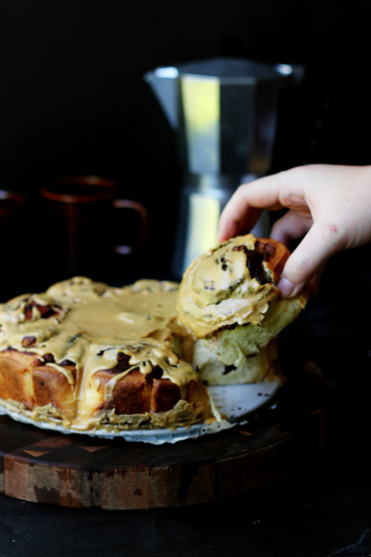 Pecan Brownie Buns with Espresso Glaze The Sugar Hit