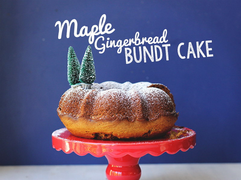 Maple Gingerbread Bundt Cake // The Sugar Hit