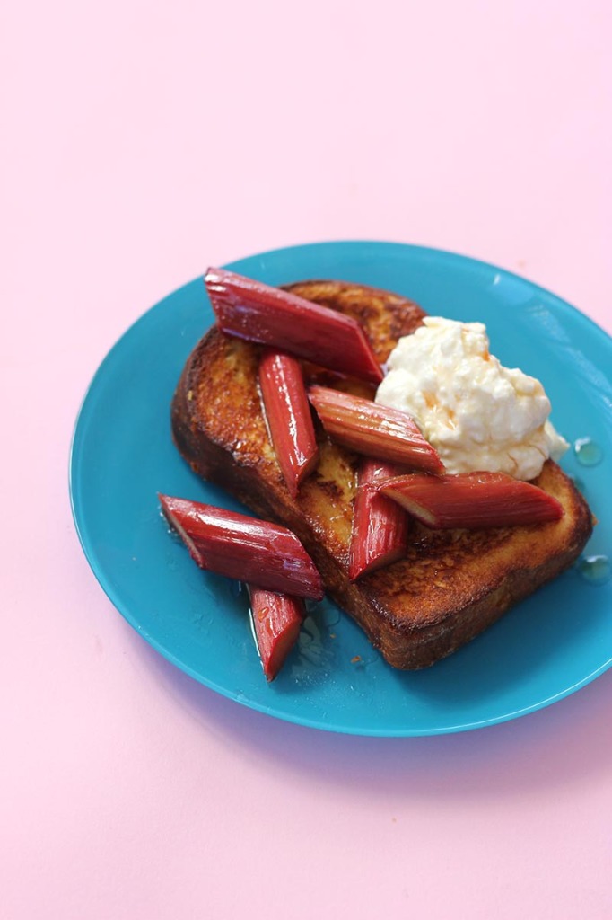 Brioche French Toast with Maple & Rosemary Rhubarb The Sugar Hit