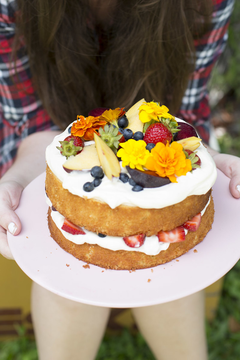 Brown Butter Genoise with Whipped Yoghurt Cream The Sugar Hit
